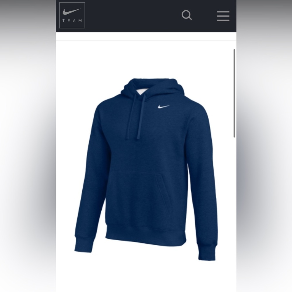 Nike Men's Navy Blue Hoodie
